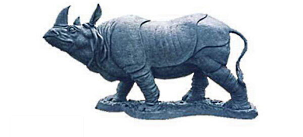Bronze Rhinoceros Statue