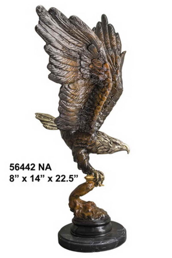 Bronze Eagle Landing on Branch Statue (At last year’s price)