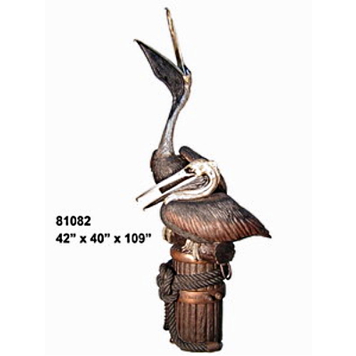 Bronze Pelicans Statues (2021 Price) - AF 81082