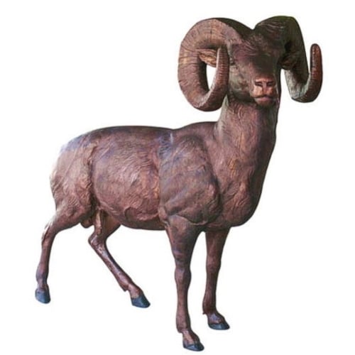 Bronze Ram Mascot Statue - SB SBA2-043