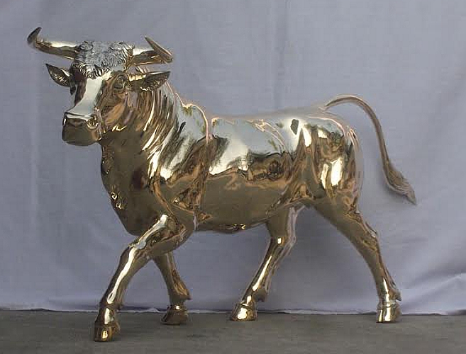 Bronze Medium-Sized Bull Statue - DD A-259G