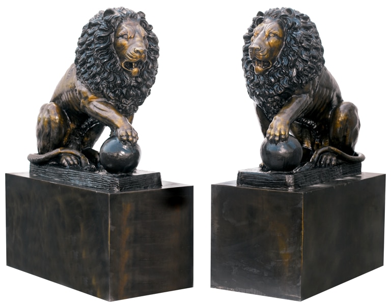 Bronze Lion Statue - ASB 832